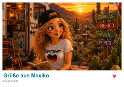 Postkarte: Grüße aus Mexiko